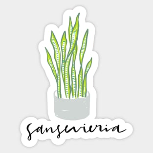 Sansevieria (aka snake plant) Sticker